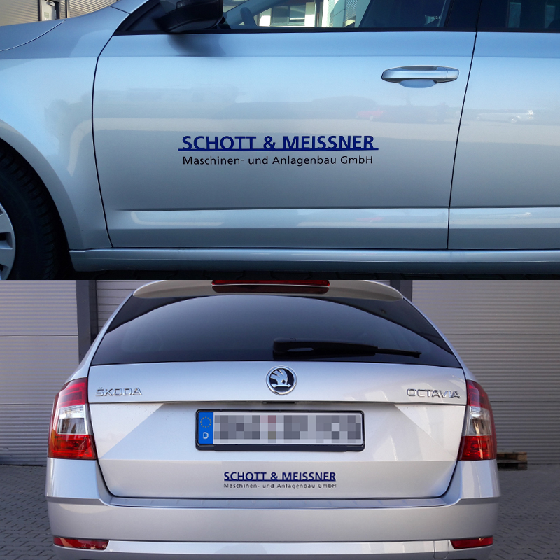 Hochleistungsfolie für Fahrzeug- und Maschinenbeschriftung - Schott & Meissner